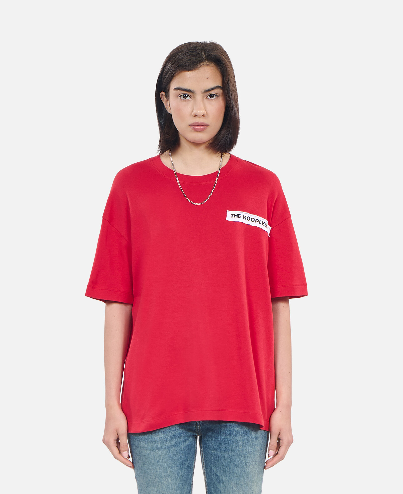 The Kooples DAMEN RUBIS rotes t-shirt aufnähern