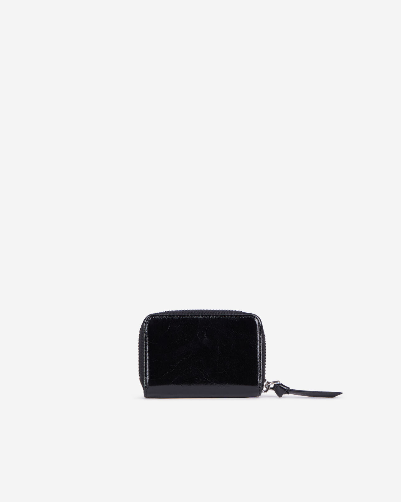 The Kooples FEMME BLACK porte monnaie amelia en cuir noir