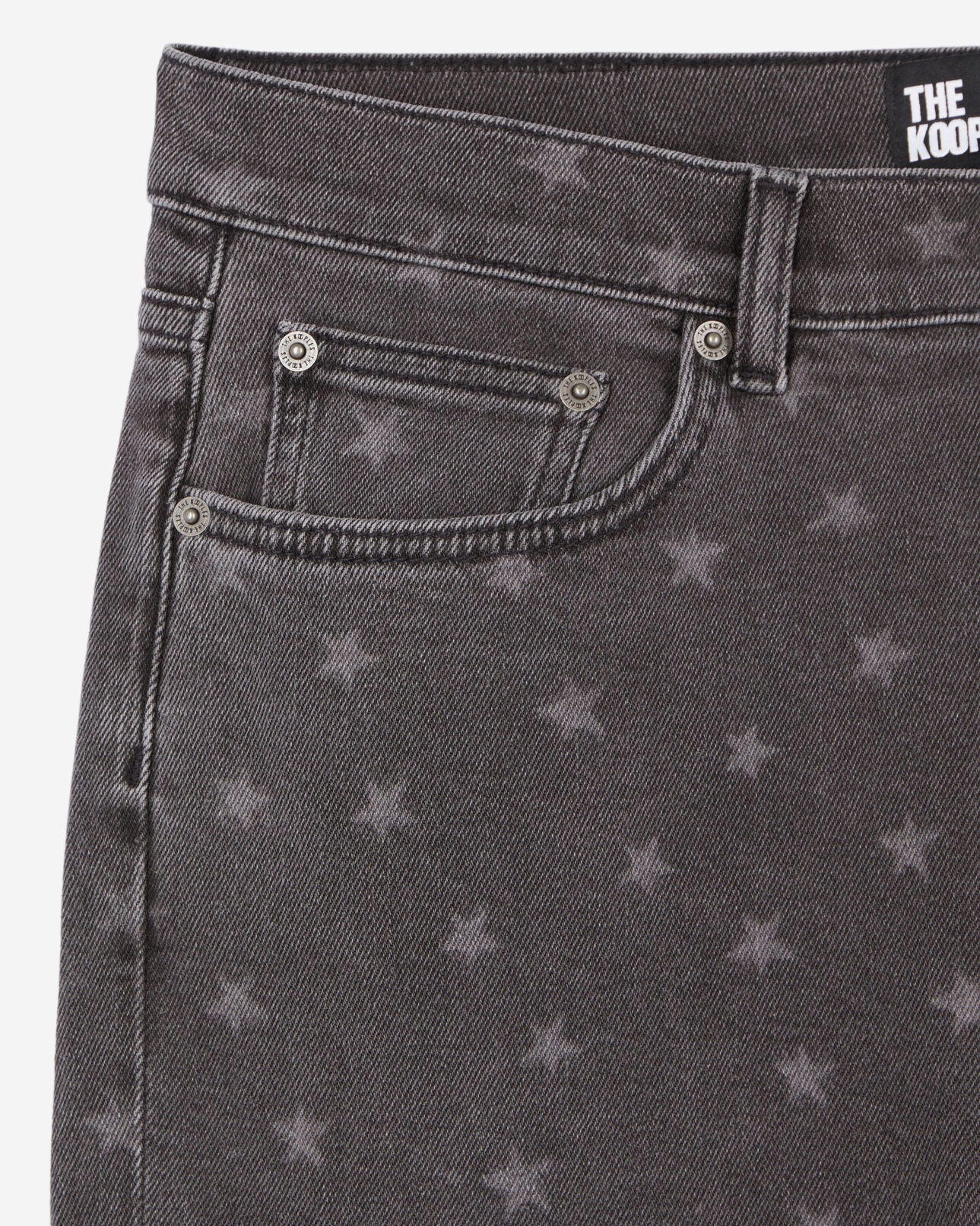 The Kooples WOMEN BLACK star printed boyfriend jeans