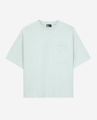 The Kooples DAMEN OCEAN hellblaues t-shirt mit logo