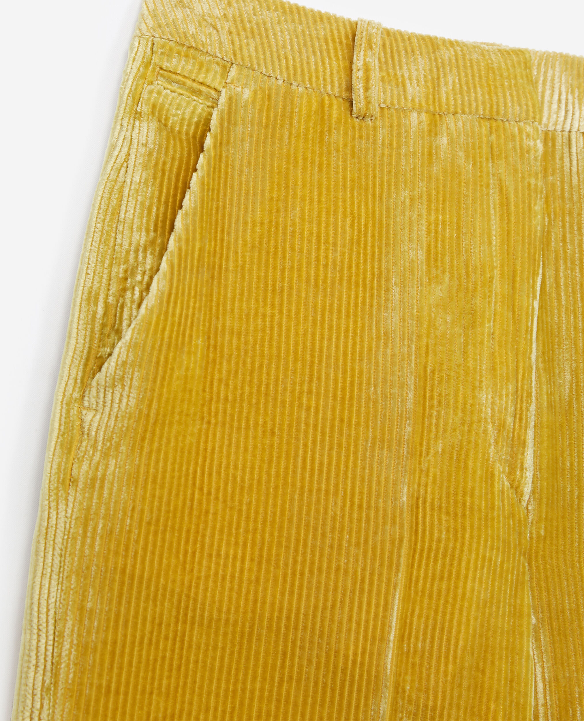 Yellow corduroy trousers | The Kooples - US