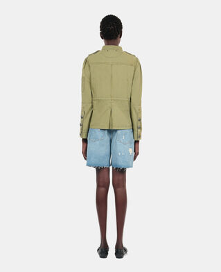 The Kooples WOMEN OLIVE NIGHT khaki officer style jacket