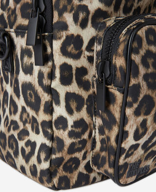 The Kooples MIXED LEOPARD leopard print backpack
