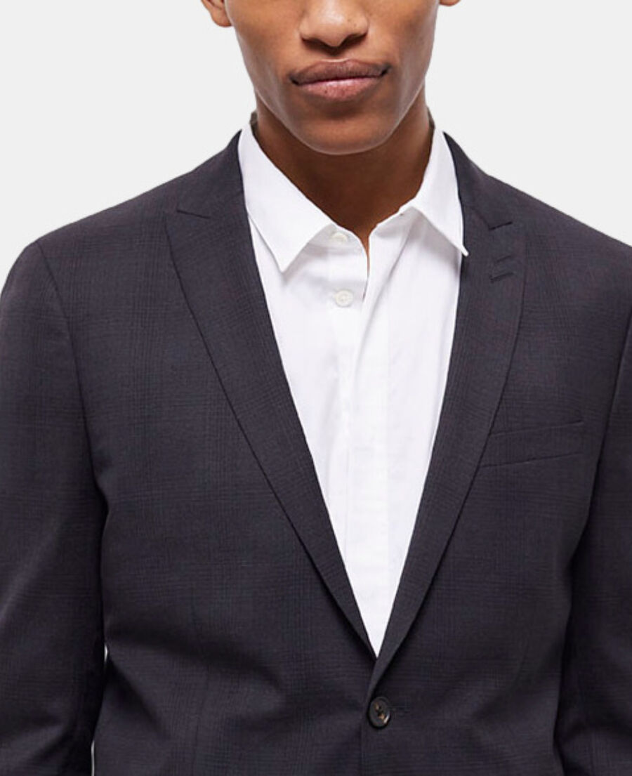 The Kooples MEN BLACK black suit jacket with motifs