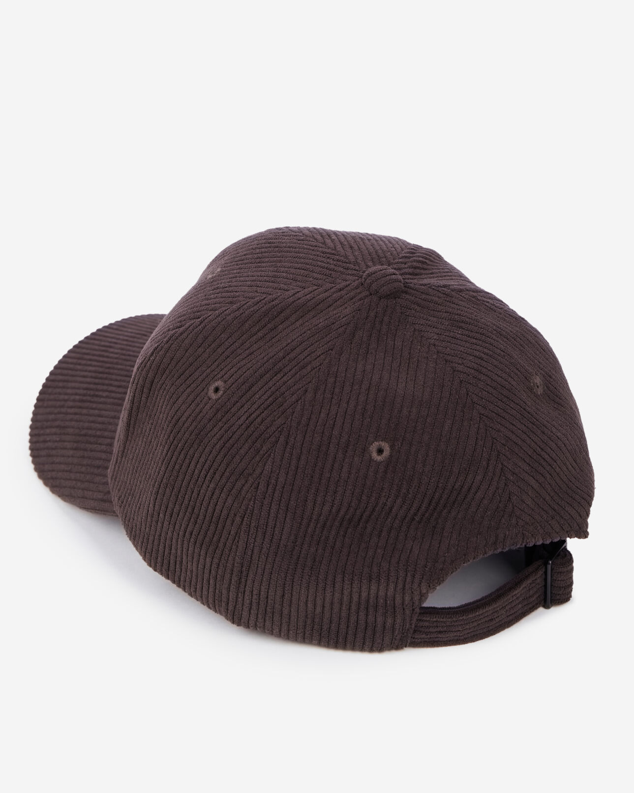 The Kooples FEMME BROWN casquette en velours côtelé marron