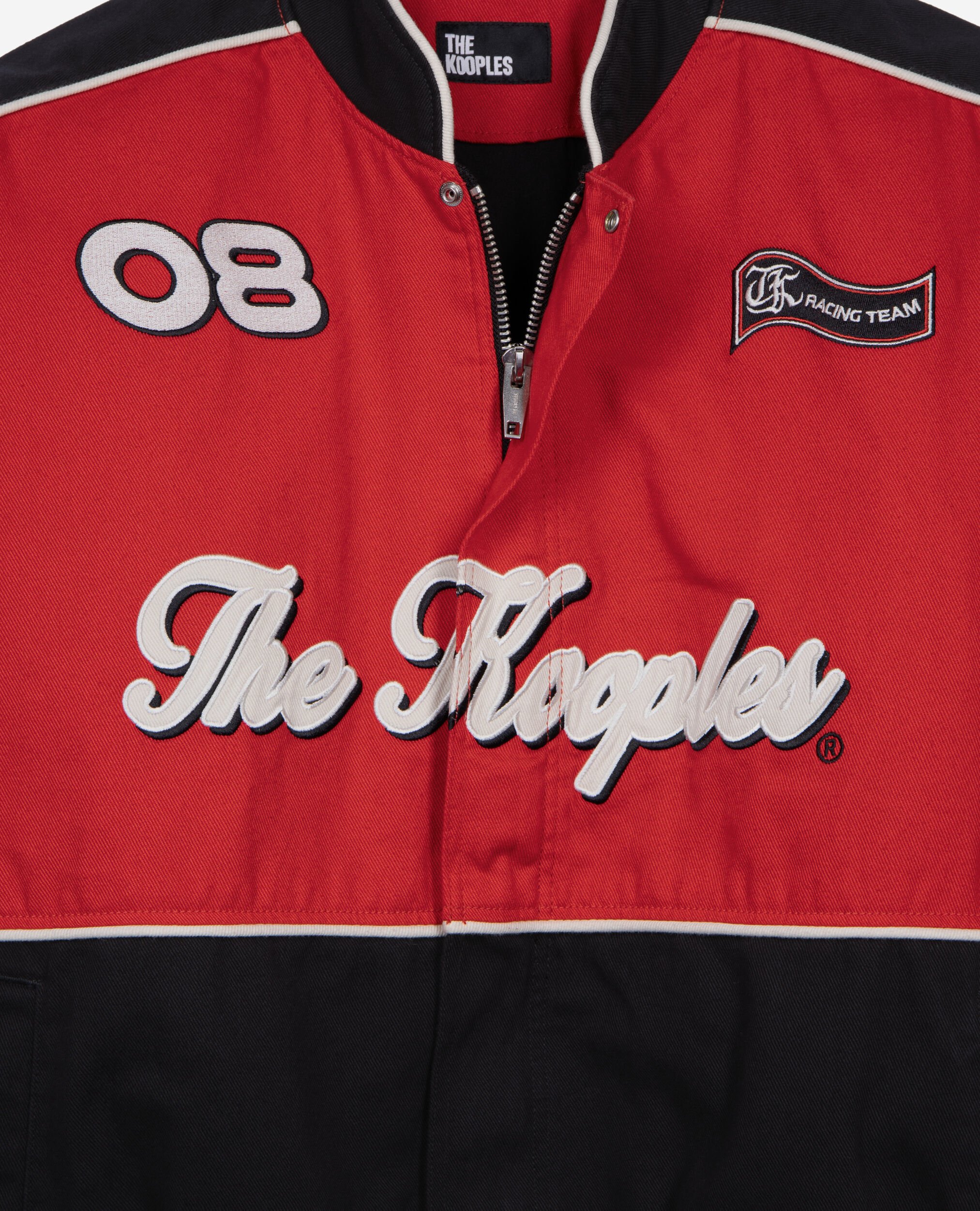 Black and red racing jacket, BLACK - RED, hi-res image number null