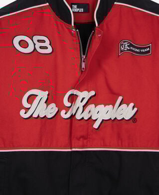 The Kooples MEN BLACK - RED black and red racing jacket