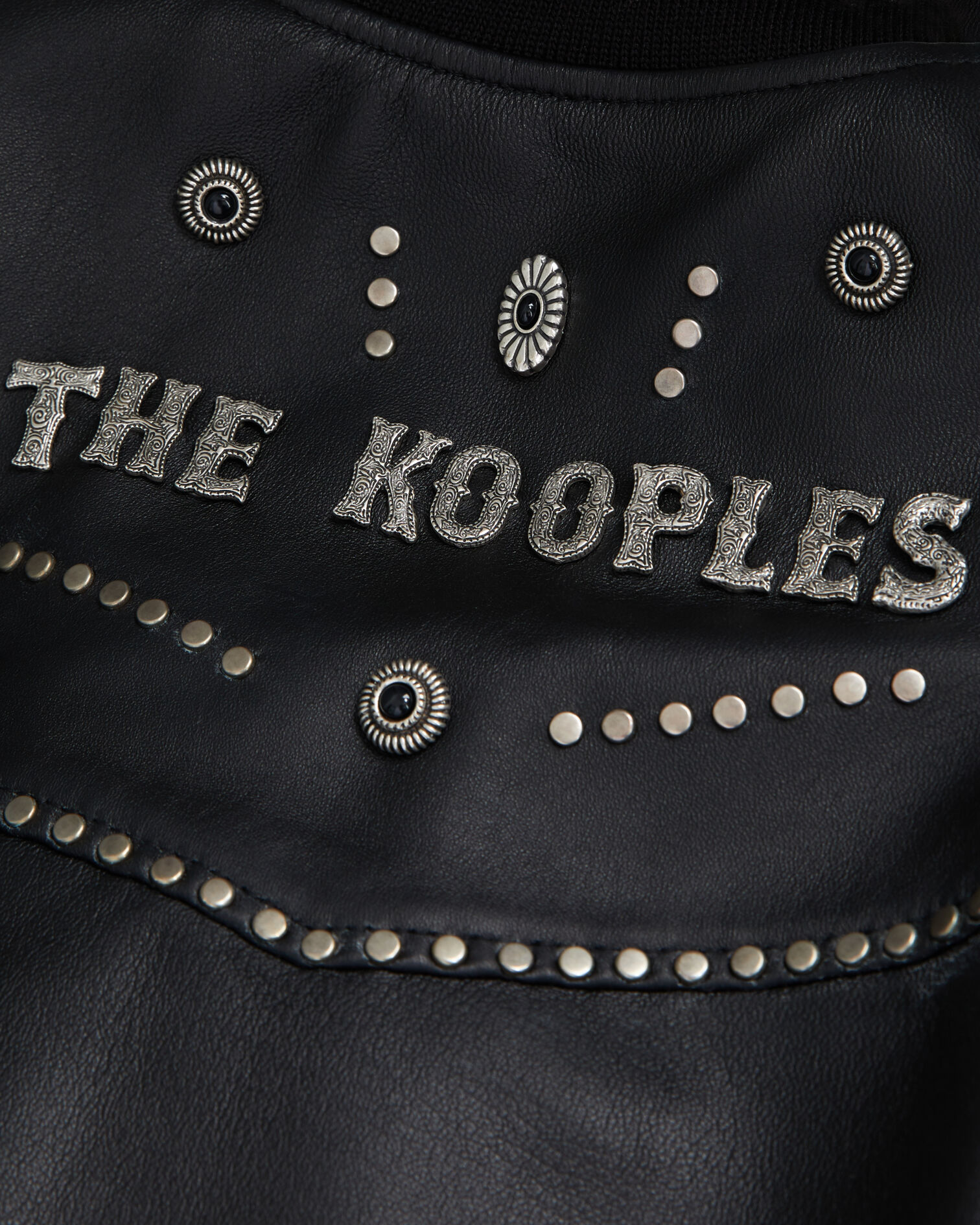 Black leather jacket, BLACK, hi-res image number null