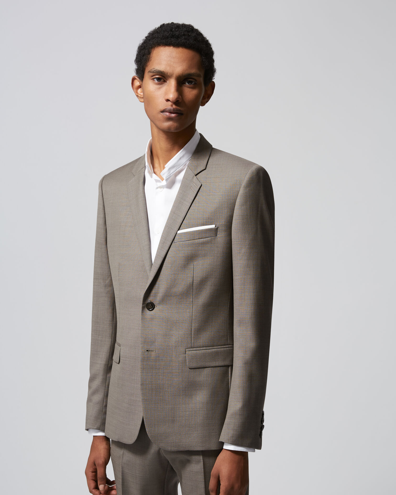 Veste costume laine beige, BEIGE, hi-res image number null