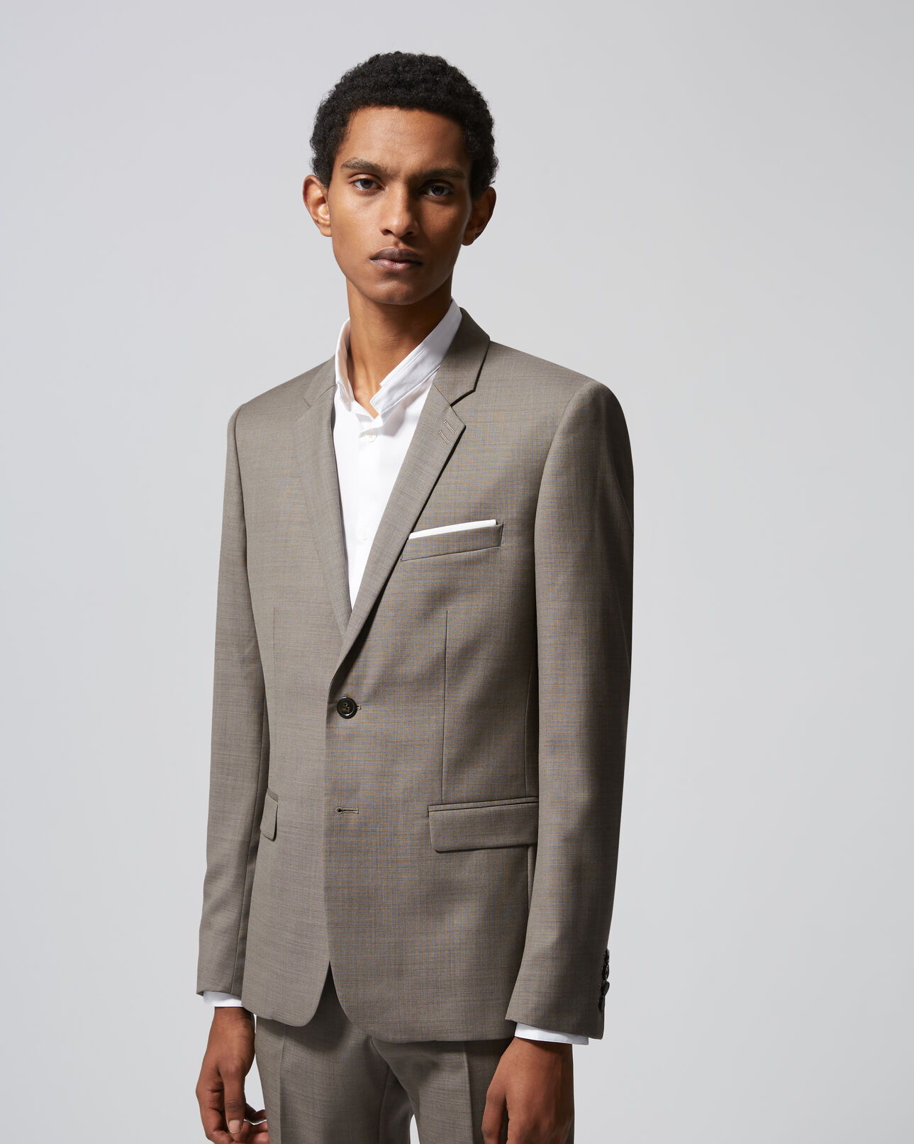 The Kooples HOMME BEIGE veste costume laine beige
