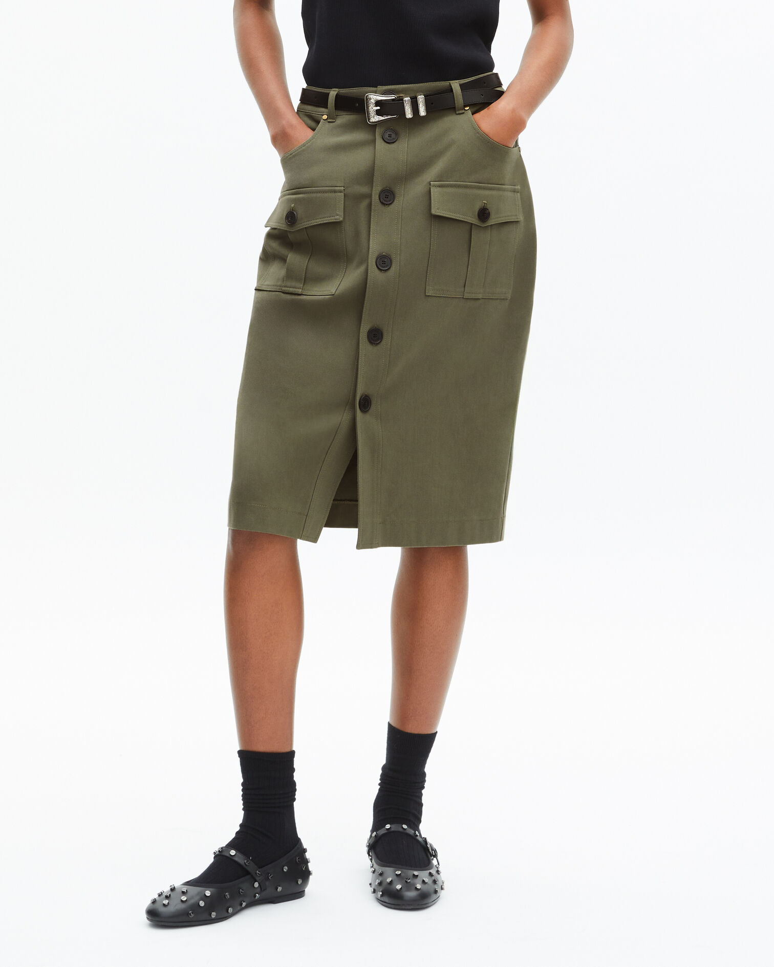Midi Cargo-Rock khaki, KAKI, hi-res image number null