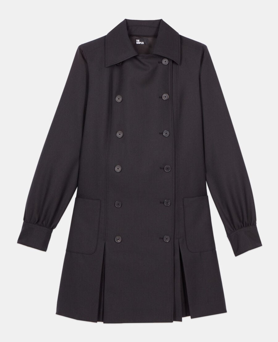 The Kooples FEMME BLACK robe tailleur courte noire