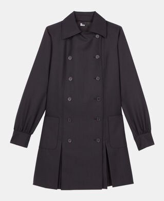 The Kooples FEMME BLACK robe tailleur courte noire