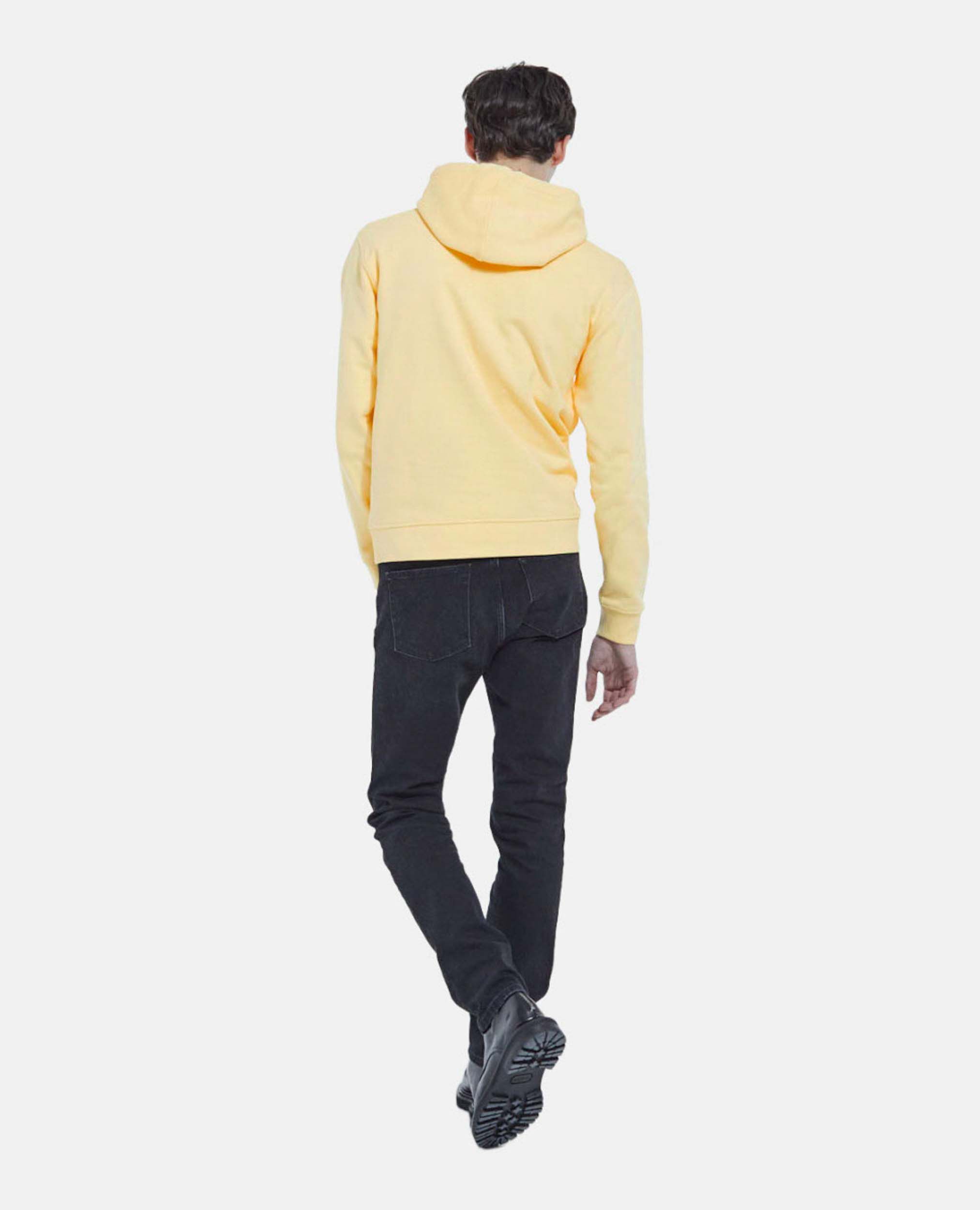 Yellow hoodie black cheapest jeans