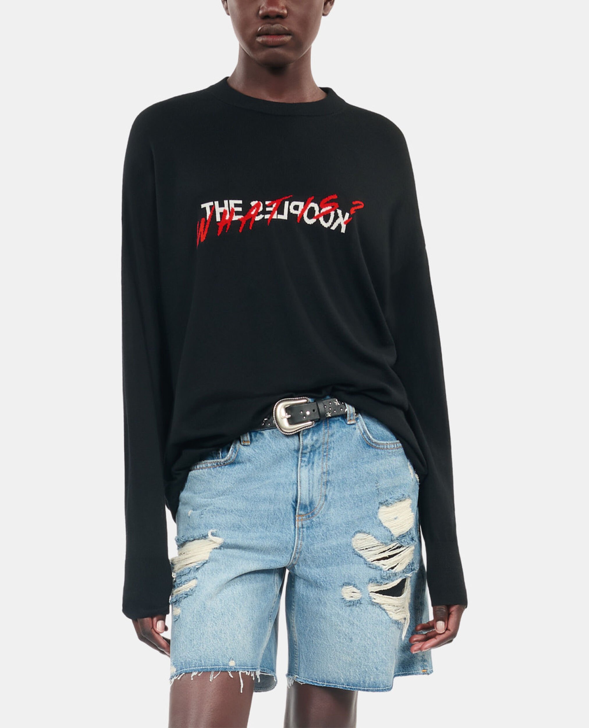 Pull What is en laine noir, BLACK RED OFF WHITE, hi-res image number null