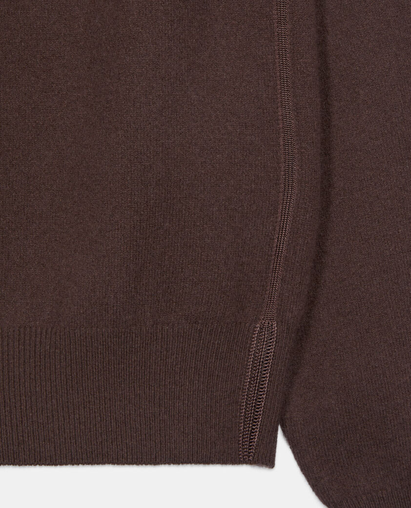 The Kooples HERREN BROWN brauner pullover aus kaschmir