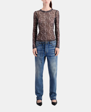 The Kooples WOMEN BLACK printed top