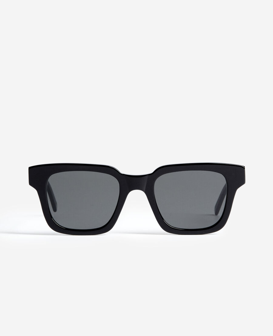 black acetate sunglasses