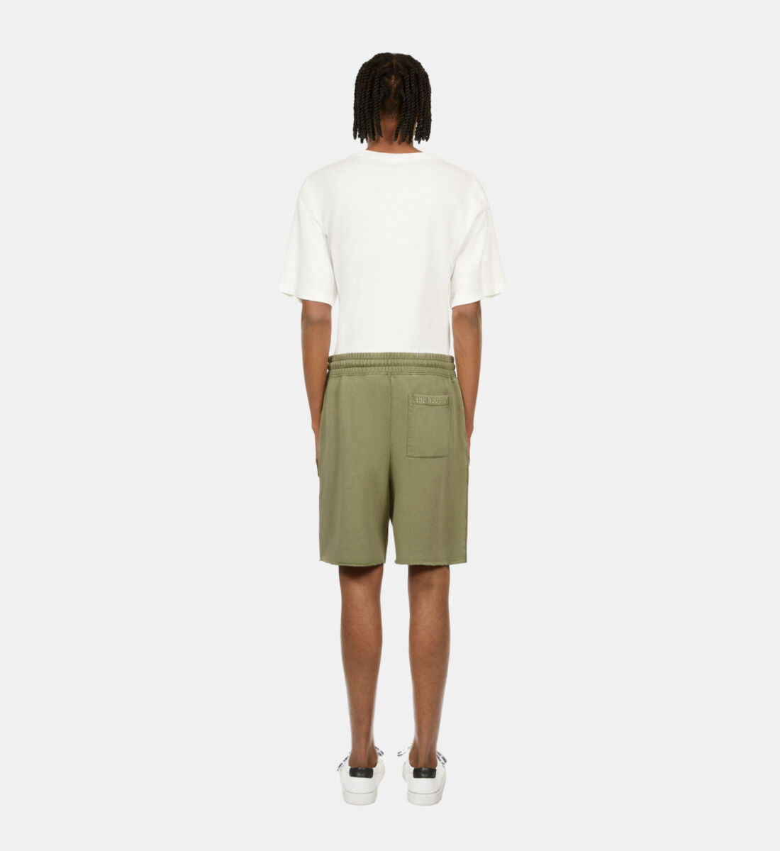 Light green cotton shorts