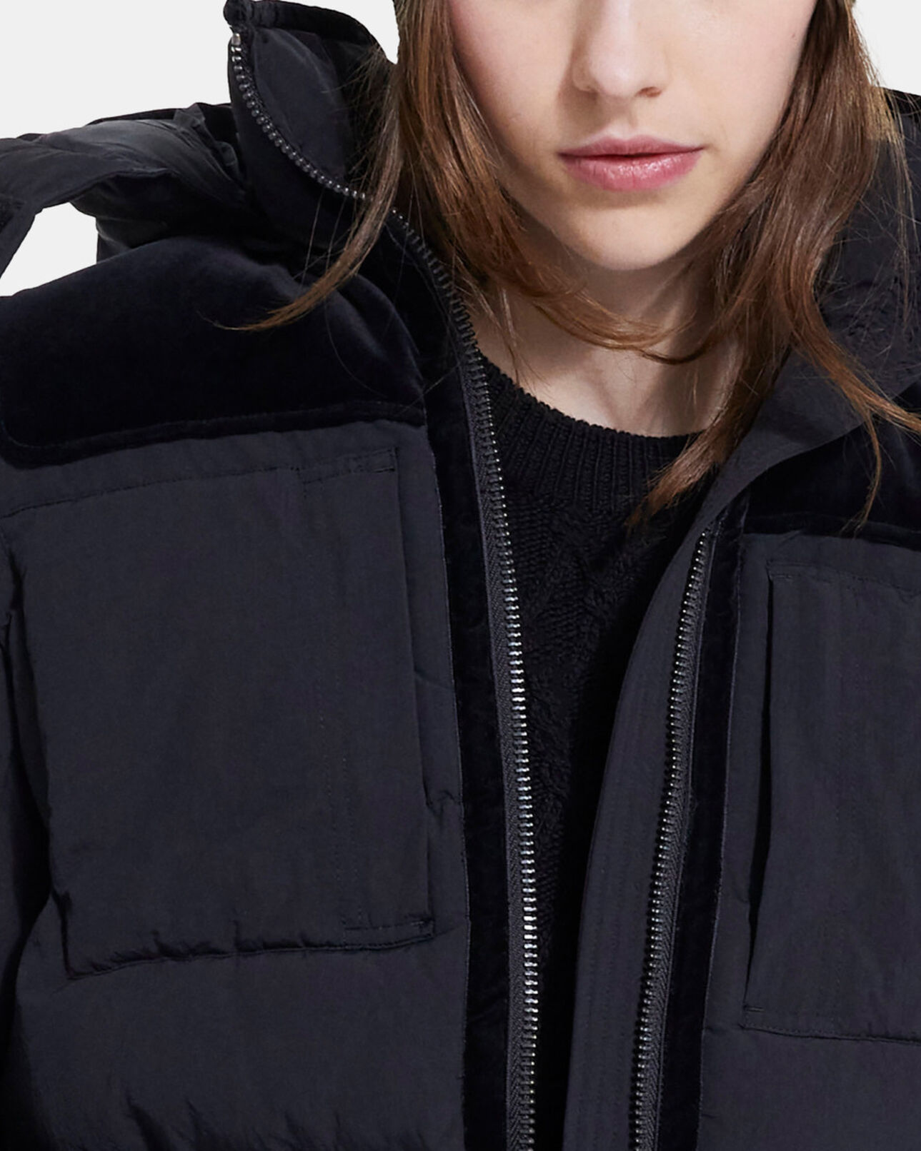 The Kooples FEMME BLACK doudoune noire