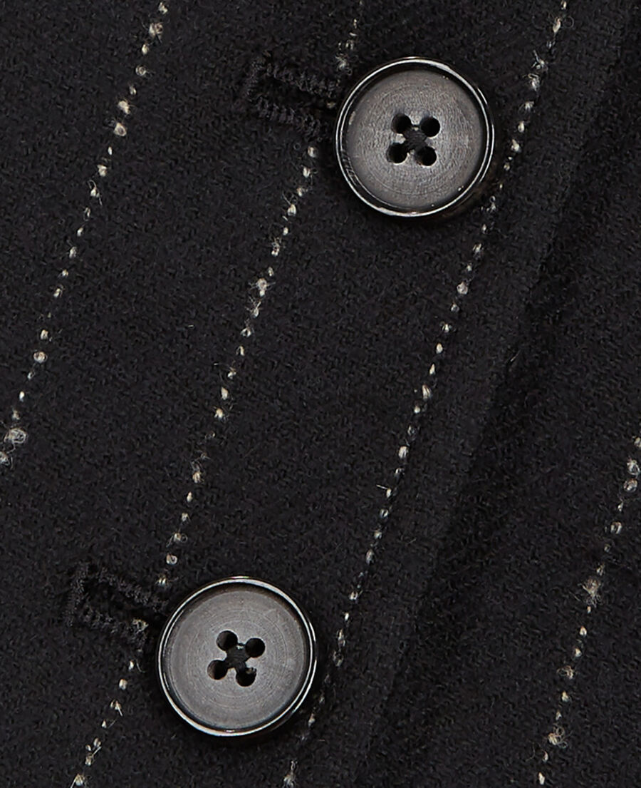 striped wool suit jacket