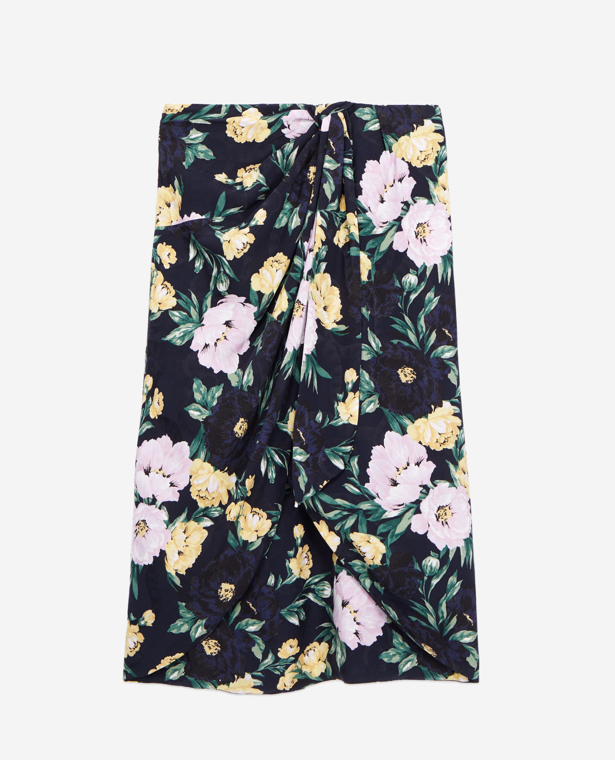 Printed midi skirt, LIGHT PINK / DARK NAVY, hi-res image number null