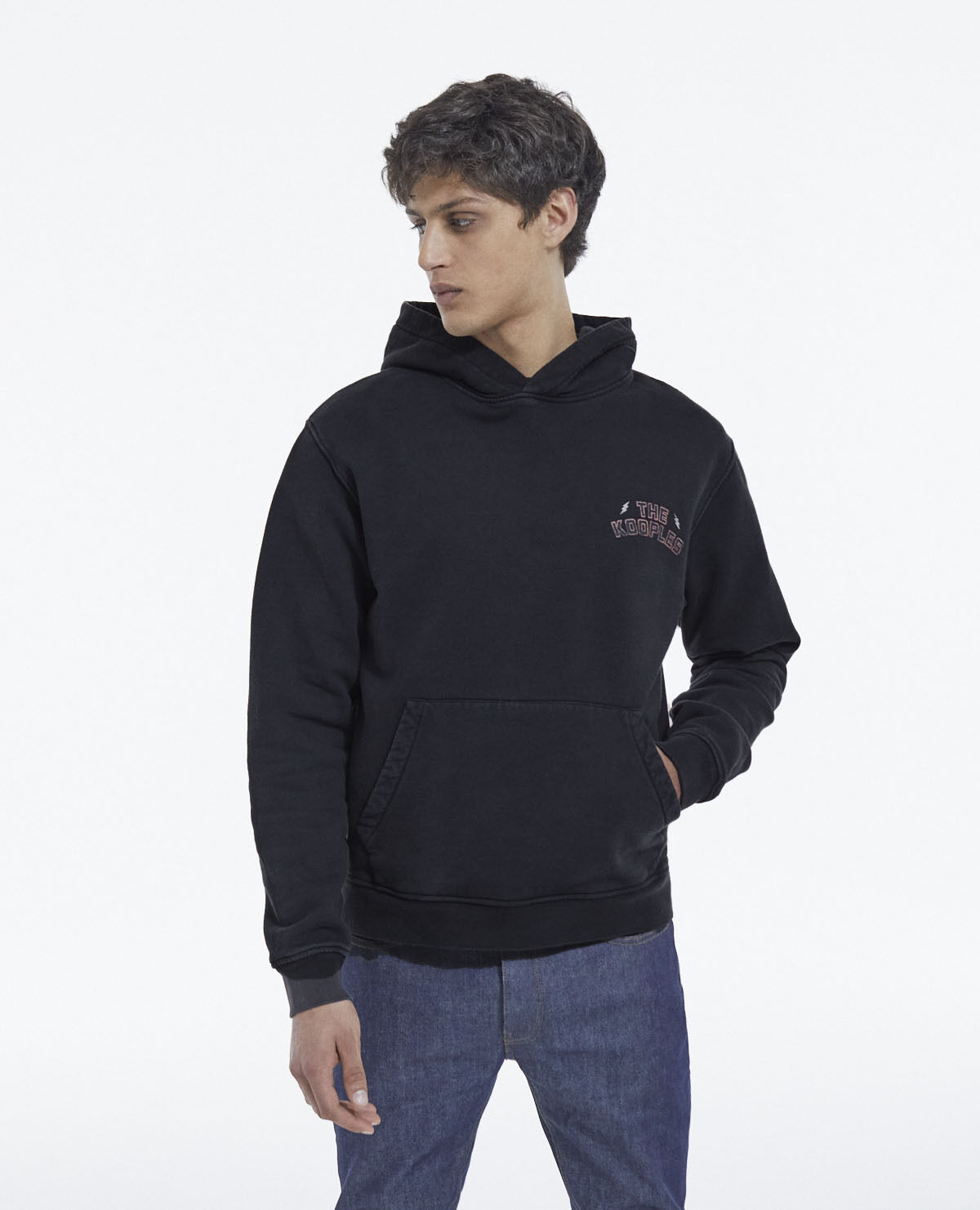 Pouch pocket sweatshirt outlet