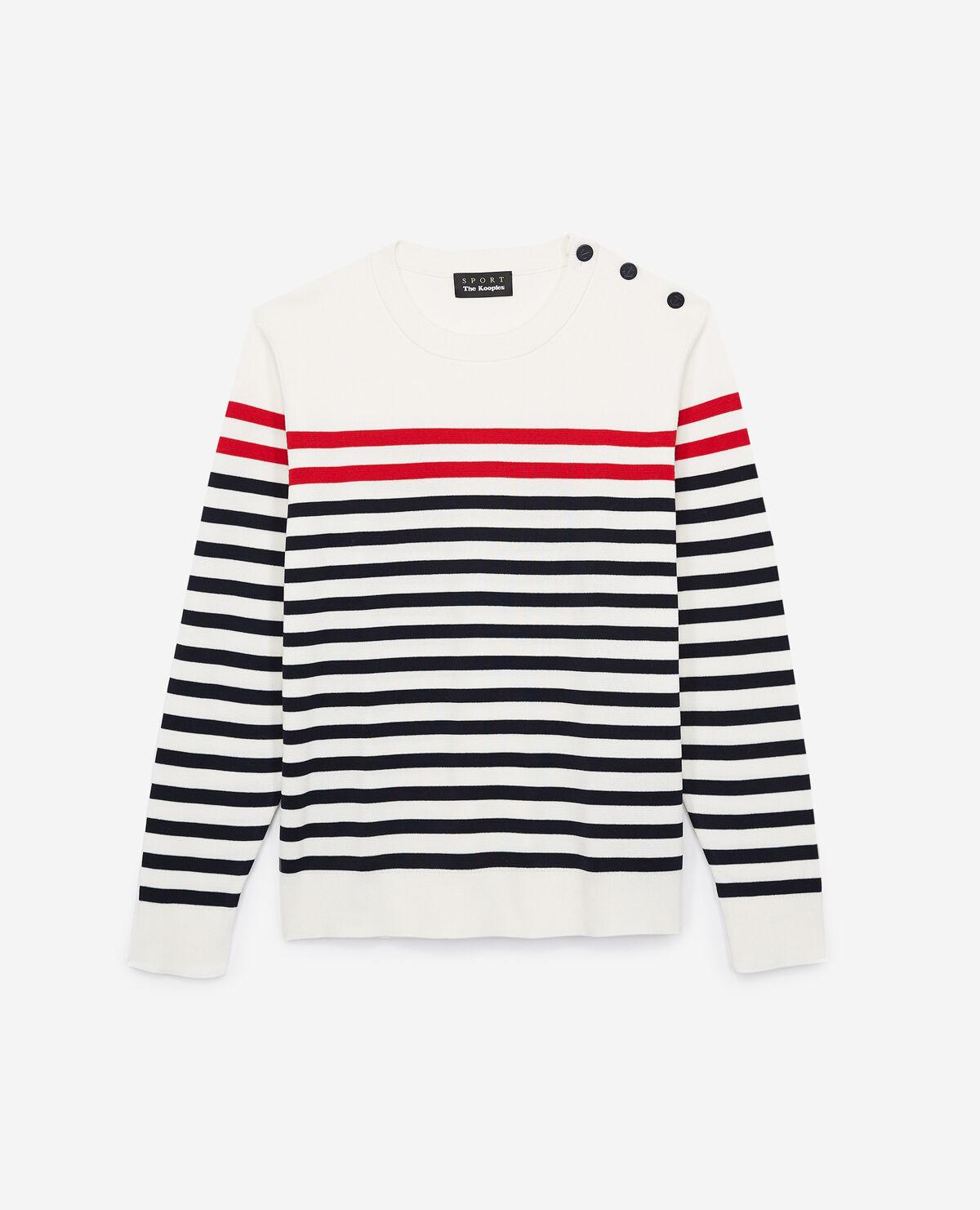 Red white and blue striped sweater store