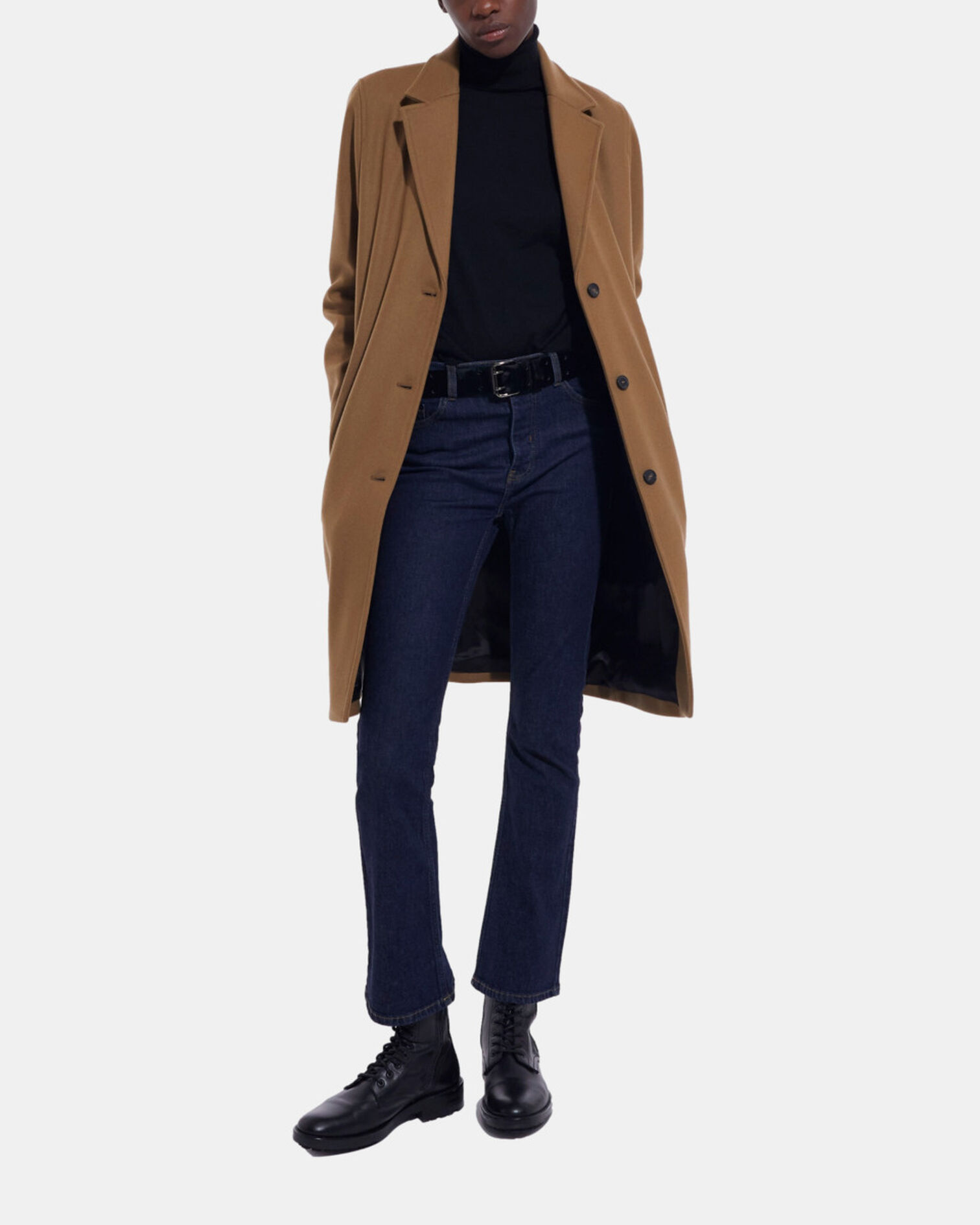 Manteau en laine camel, CAMEL, hi-res image number null