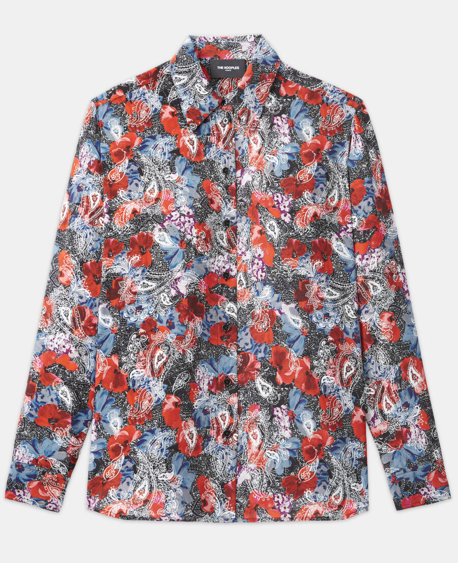 The Kooples F RED multicolour printed silk shirt