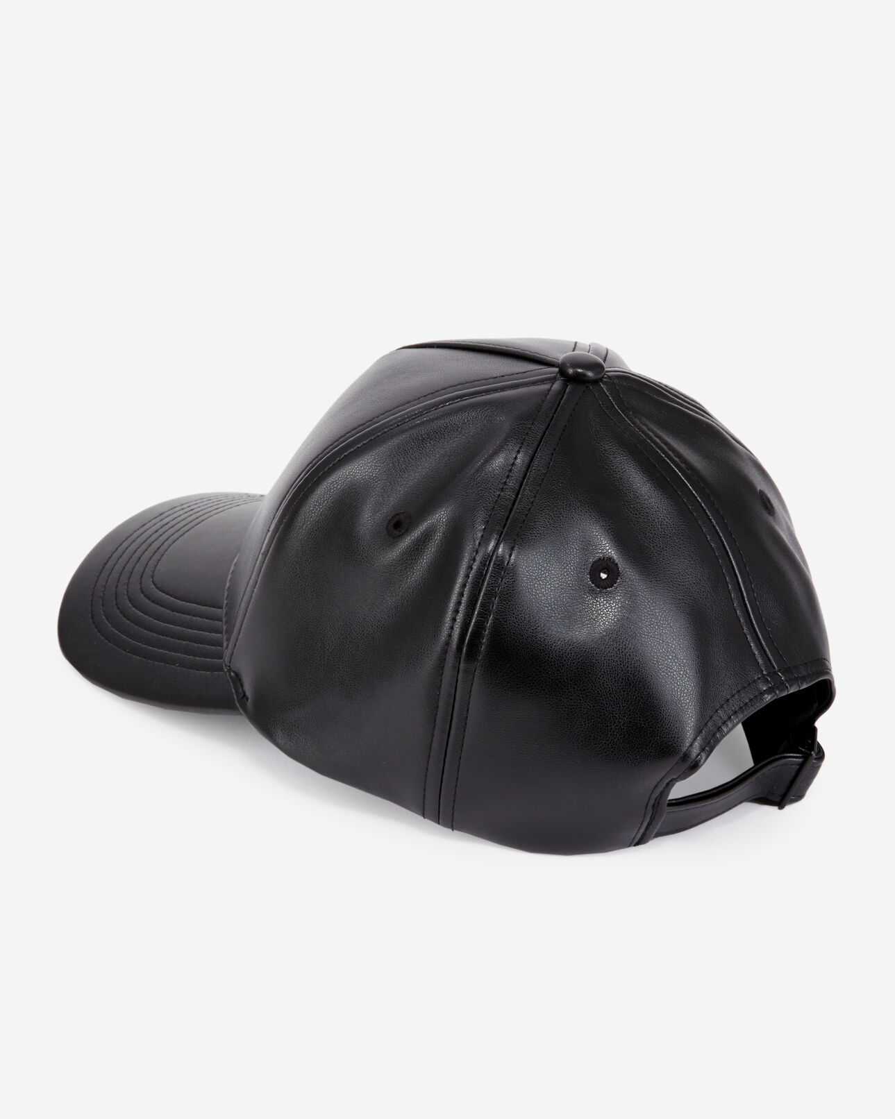 The Kooples MIXTE BLACK casquette noire effet cuir 