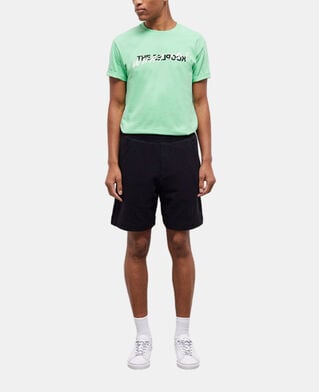 The Kooples H BLACK black fleece shorts