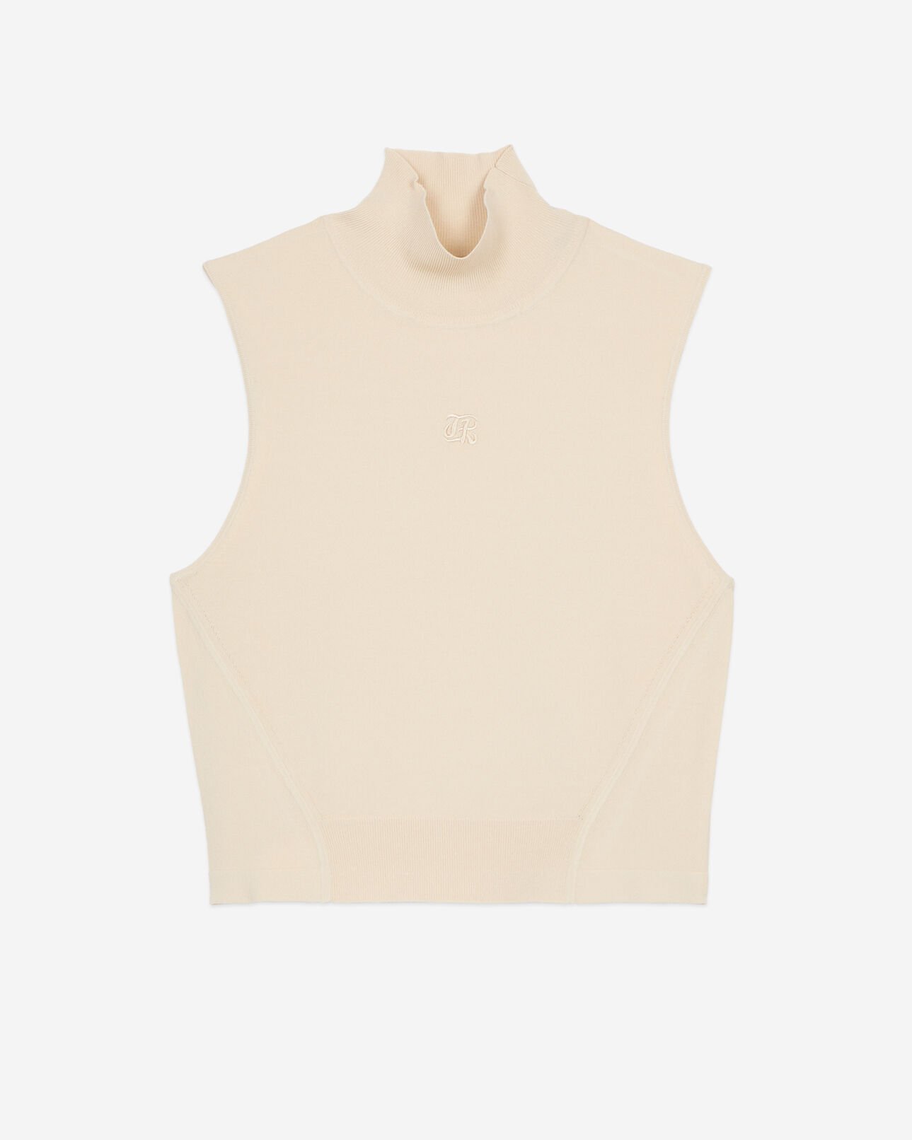The Kooples FEMME BEIGE TAUPE top en maille beige