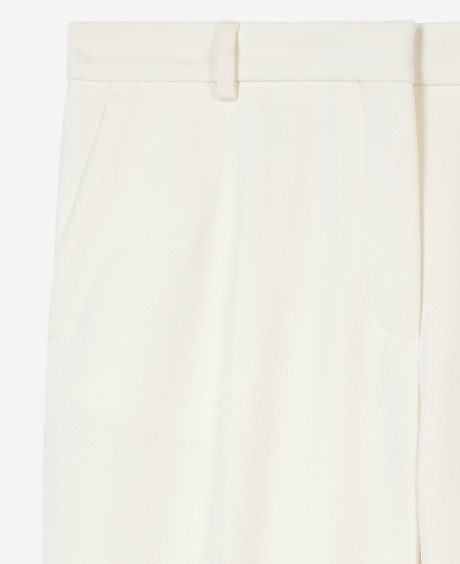 The Kooples WOMEN ECRU ecru straight-cut crepe tailored pants