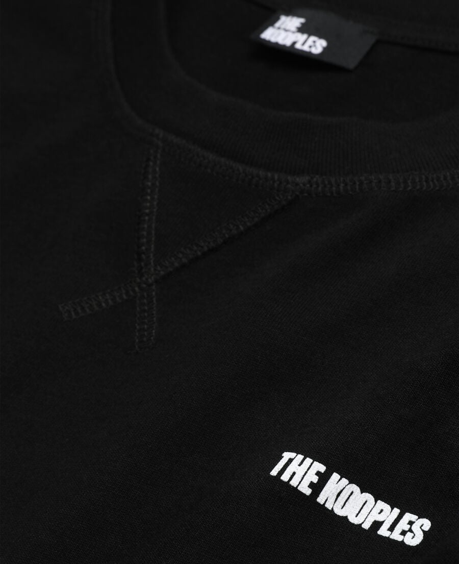 The Kooples HOMME BLACK t-shirt homme logo the kooples noir