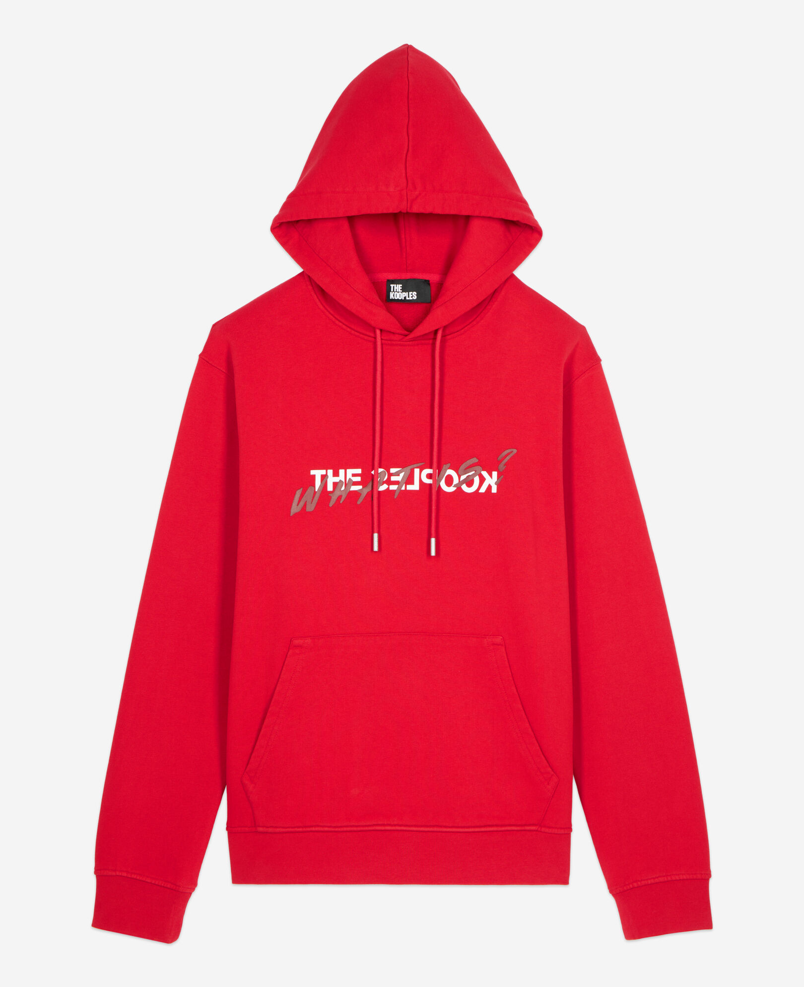 The Kooples HERREN RUBIS rotes kapuzensweatshirt „what is“