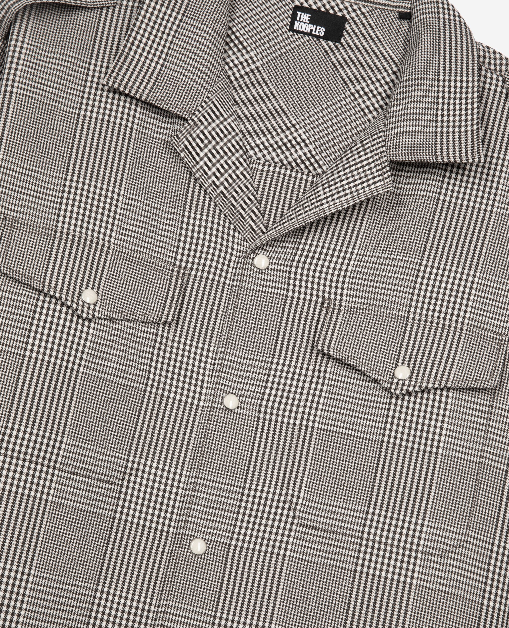 Chemise Prince de Galles noire et blanche, BLACK WHITE, hi-res image number null
