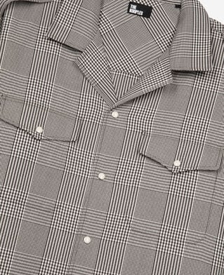 The Kooples HOMME BLACK WHITE chemise prince de galles noire et blanche
