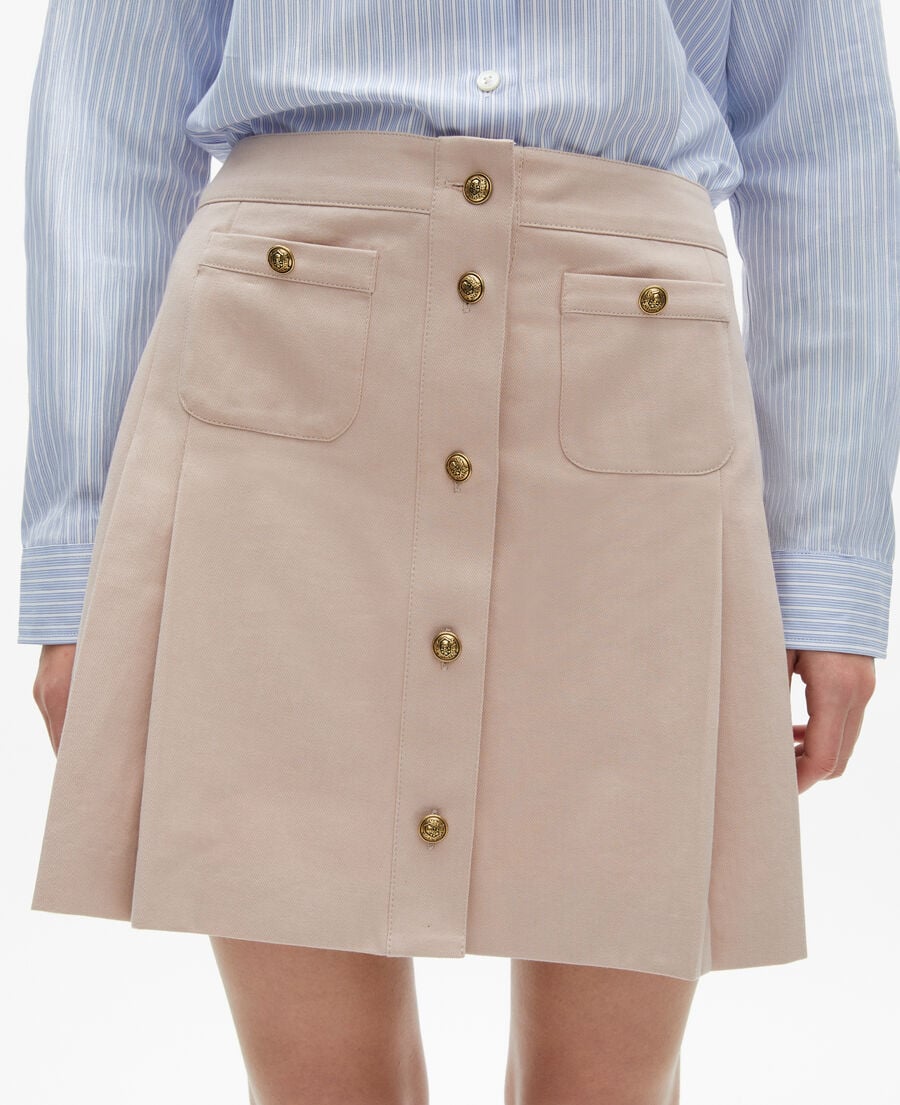 The Kooples WOMEN LILA short pleated skirt in light pink