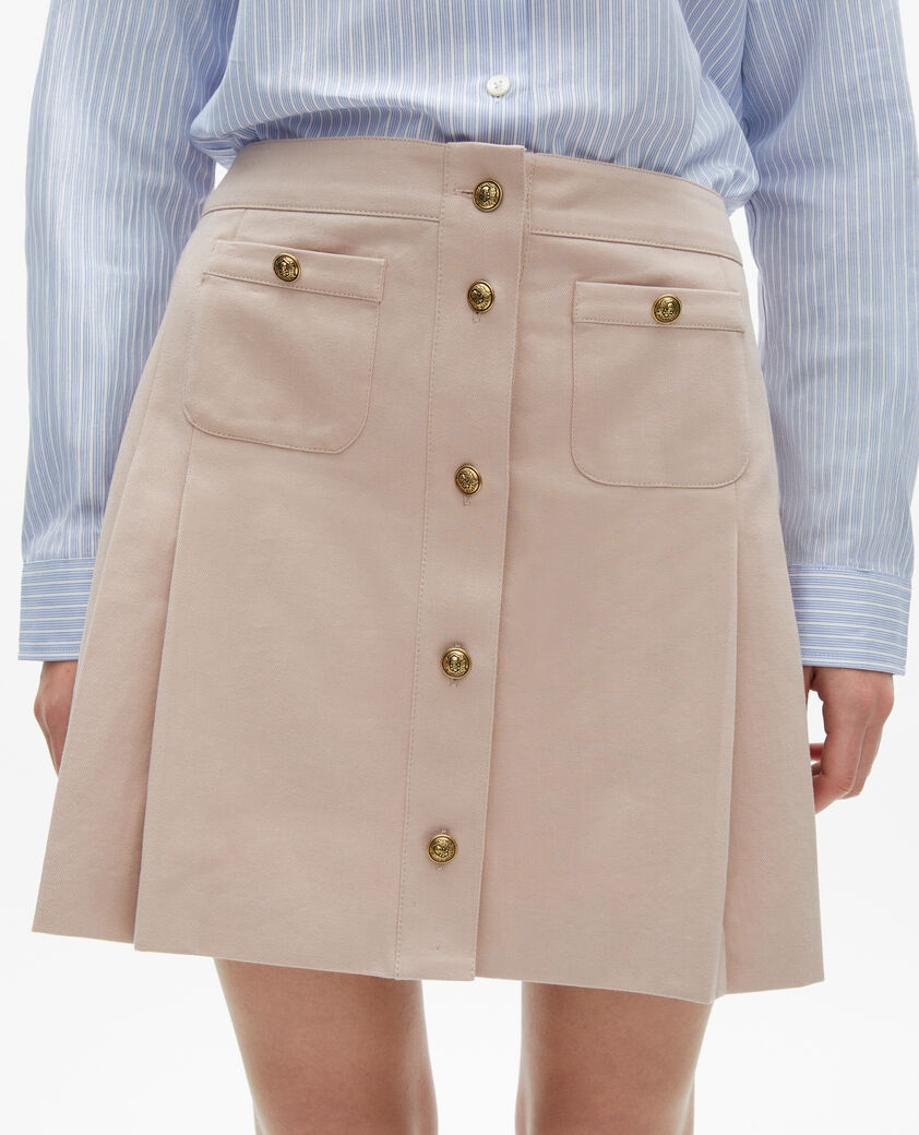 The Kooples WOMEN LILA short pleated skirt in light pink