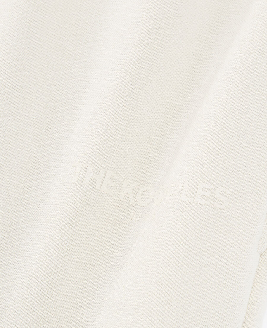 The Kooples F ECRU straight-cut ecru joggers