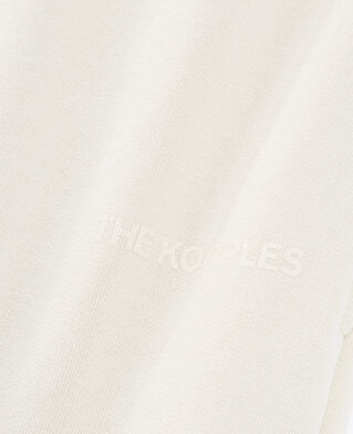 The Kooples F ECRU straight-cut ecru joggers