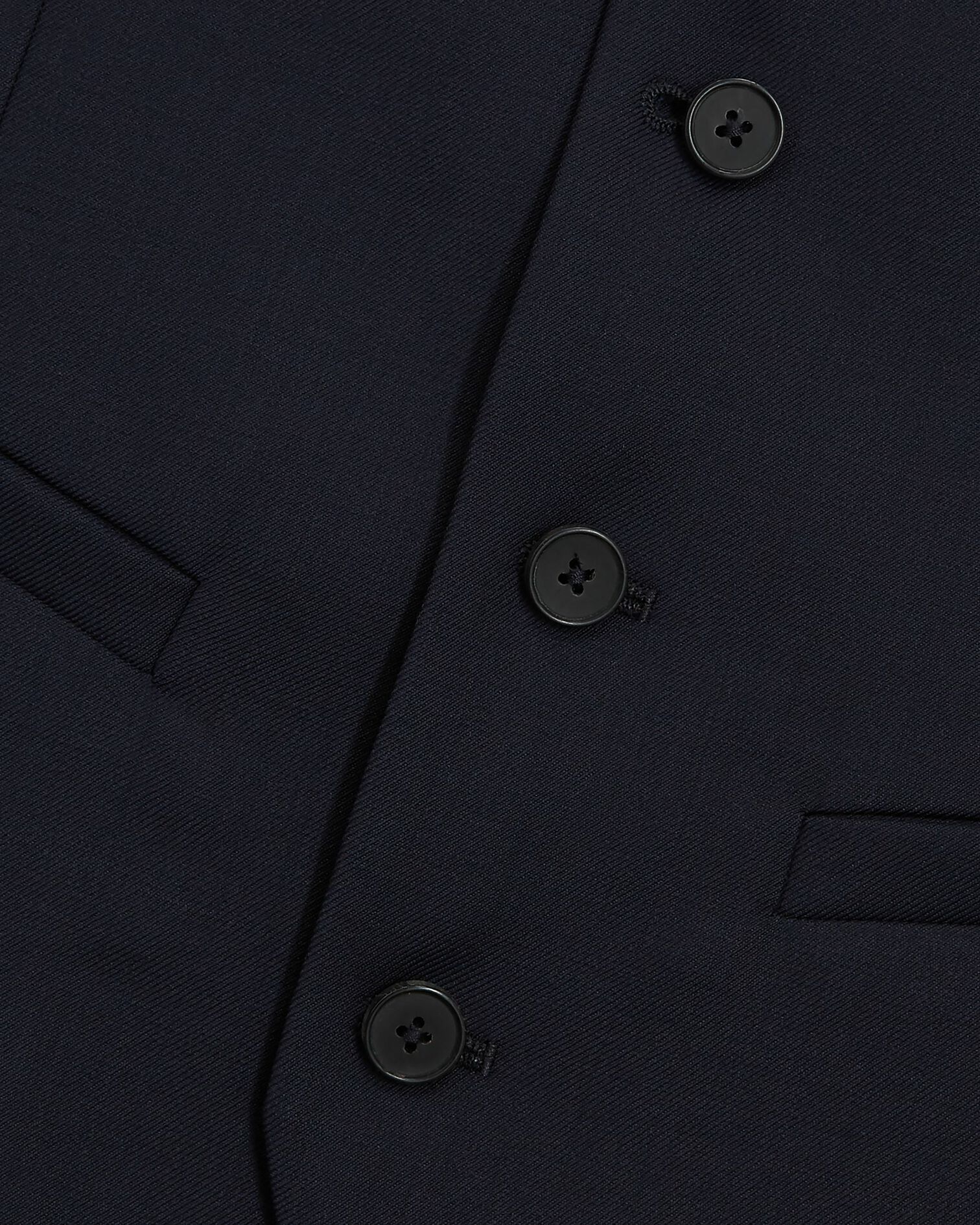 Gilet de costume en laine bleu marine, DARK NAVY, hi-res image number null
