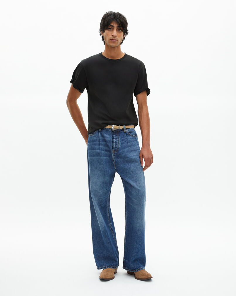 The Kooples MIXTE BLACK WASHED t-shirt the doors x the kooples noir délavé
