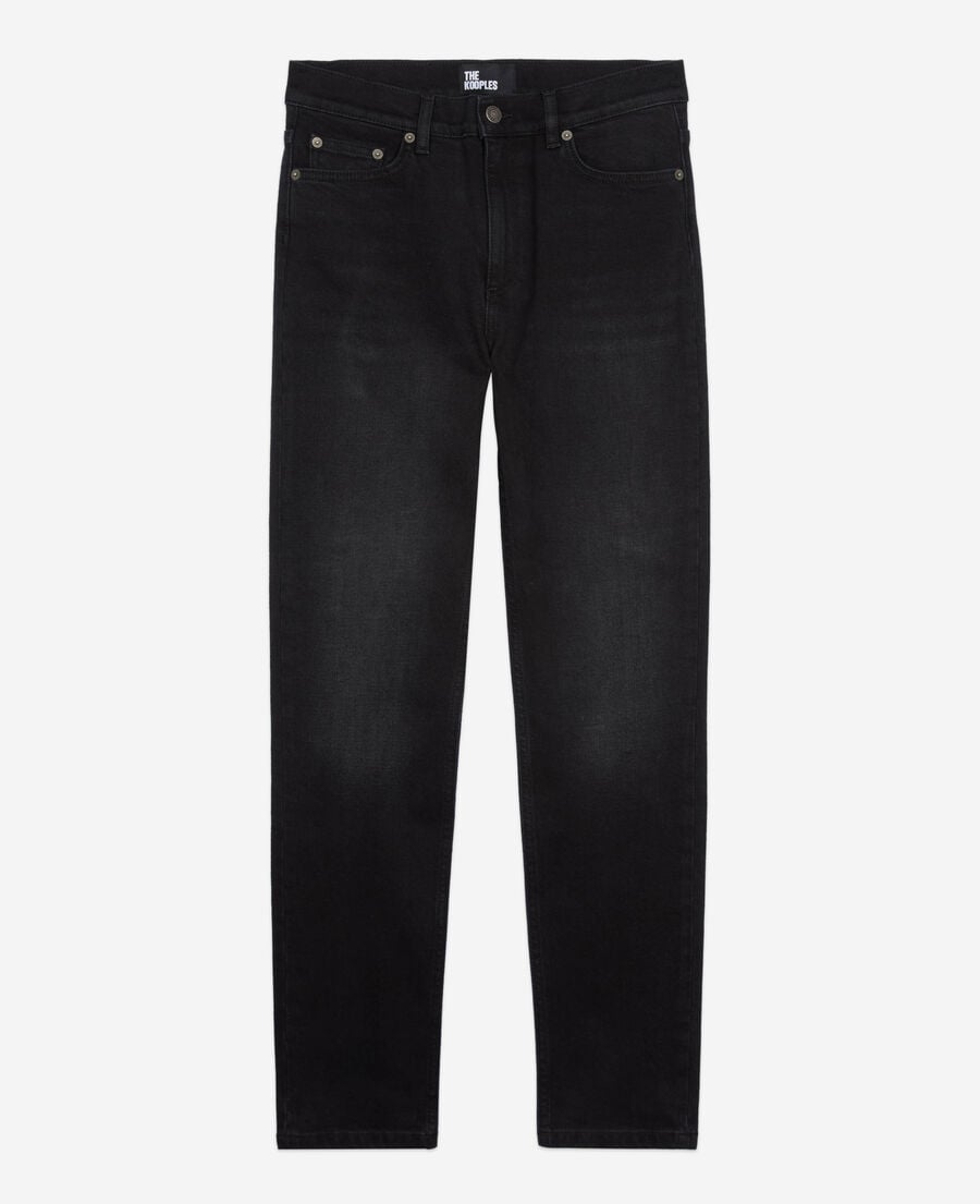 The Kooples MUJER BLACK WASHED vaqueros slim negros