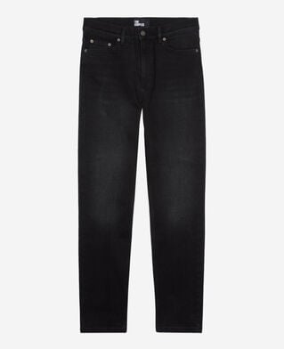 The Kooples MUJER BLACK WASHED vaqueros slim negros