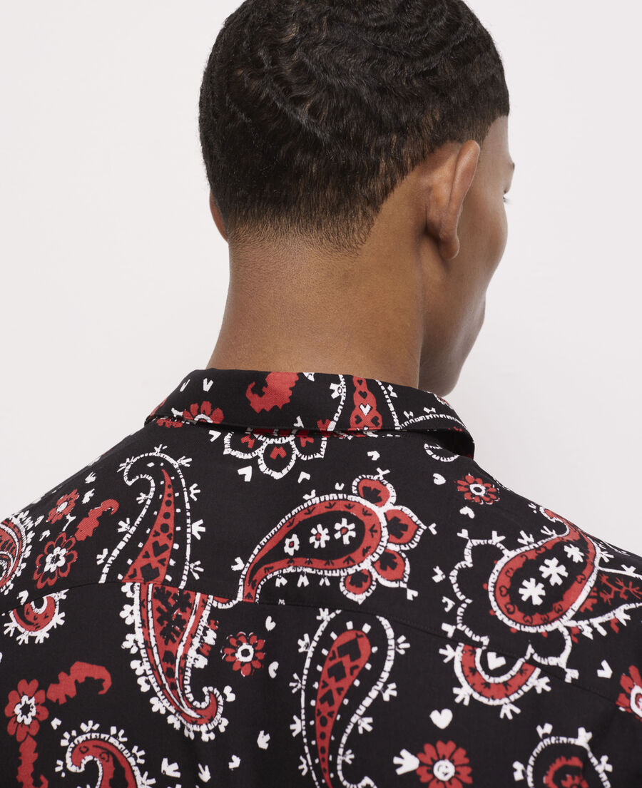 The Kooples HERREN BLACK - RED bedrucktes hemd