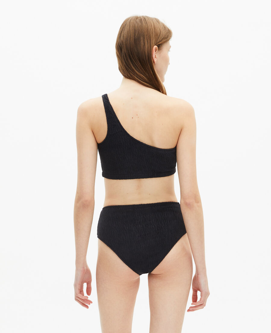 The Kooples WOMEN BLACK the kooples x luz asymmetric swimming costume top black