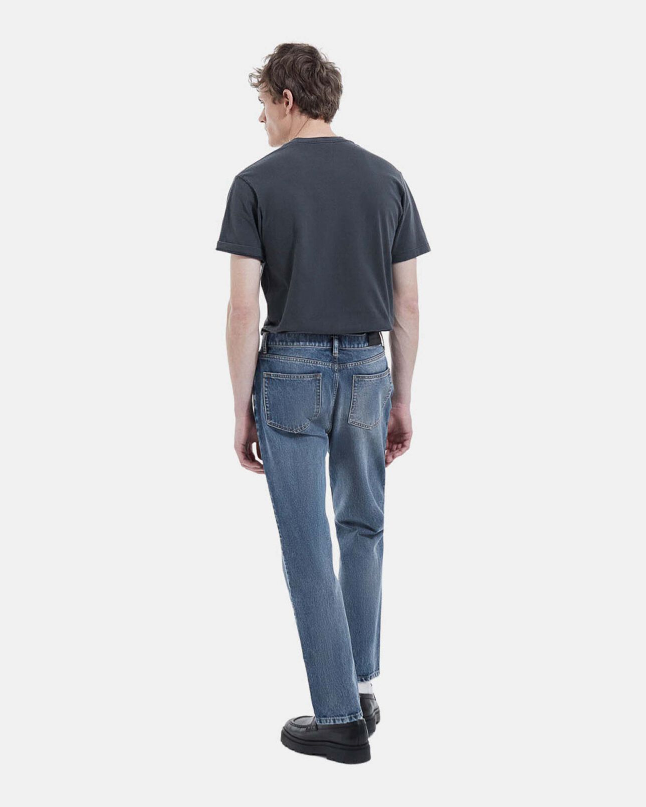 The Kooples HOMME BLACK WASHED t-shirt noir délavé coton à motif rock