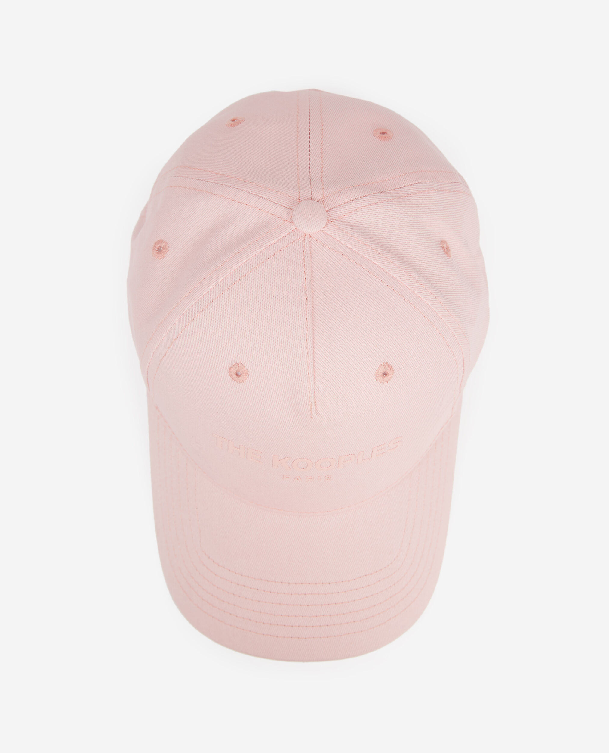 Pink cotton cap with tone-on-tone logo, PINK, hi-res image number null